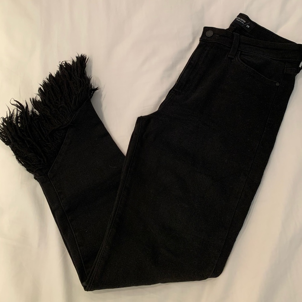 Just black denim jeans